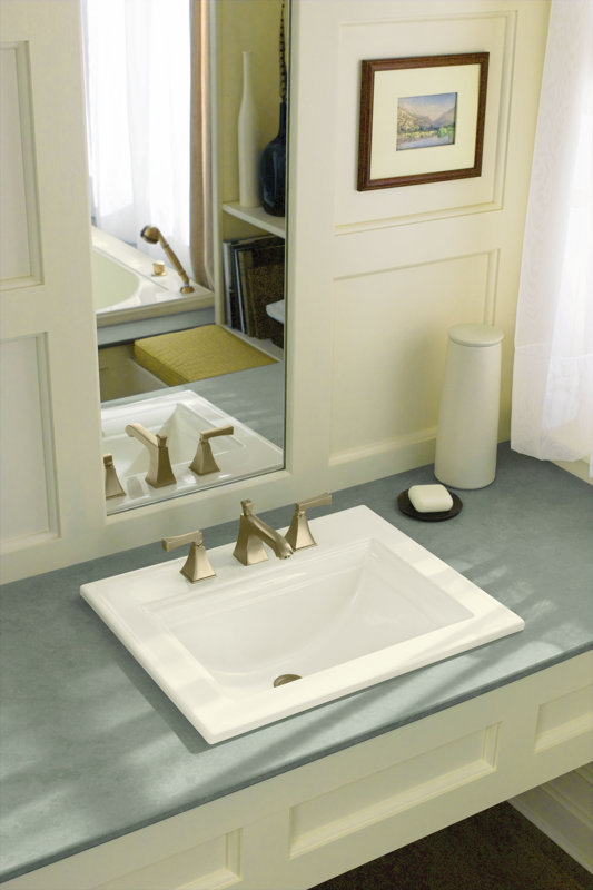 K233780,33,47 Kohler Memoirs® Ceramic Rectangular DropIn Bathroom